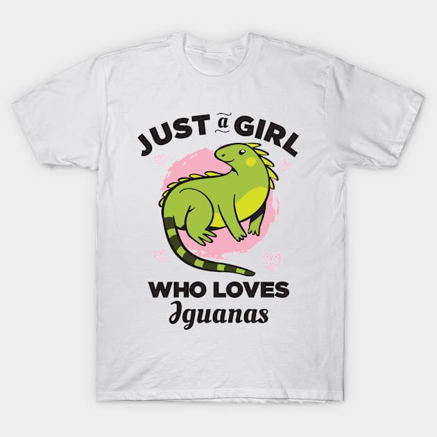 Just a Girl who Loves Iguanas T-Shirt by cecatto1994